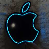 تابلو LED نئون فلکسی طرح اپل apple نیون فلکسی (تابلو LED موبایل)