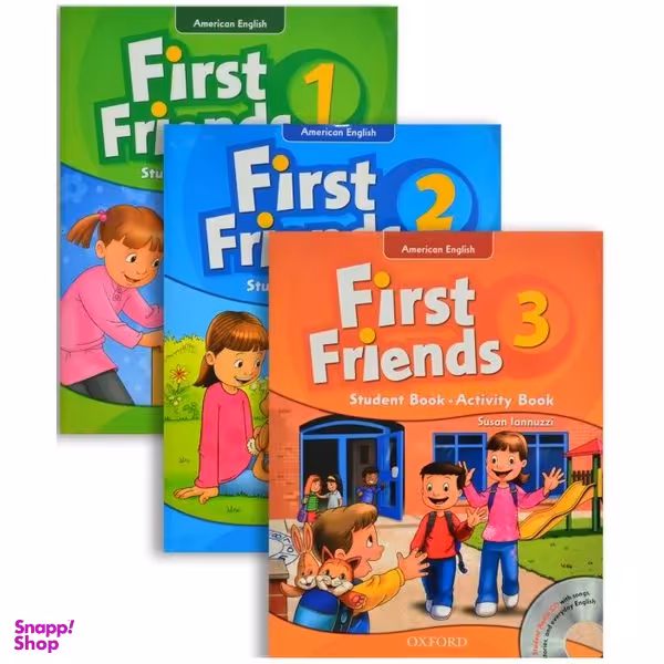 فلش کارت American First Friends اثر Susan Lannuzzi انتشارات Oxford مجموعه 3 عددی