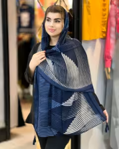 شال نخی منگوله دار بهاره قواره 200*80