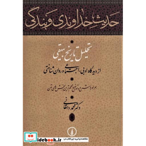 کتاب حدیث خداوندی و بندگی (تحلیل تاریخ بیهقی از دیدگاه ادبی،اجتماعی و روان شناختی) اثر محمد دهقانی