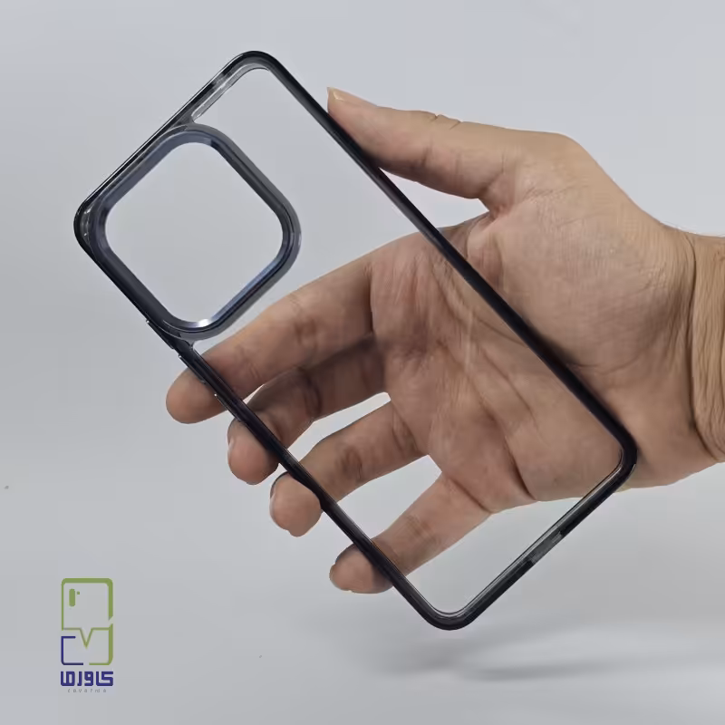 قاب گوشی ردمی 13C شفاف|الماس مشکی redmi 13C