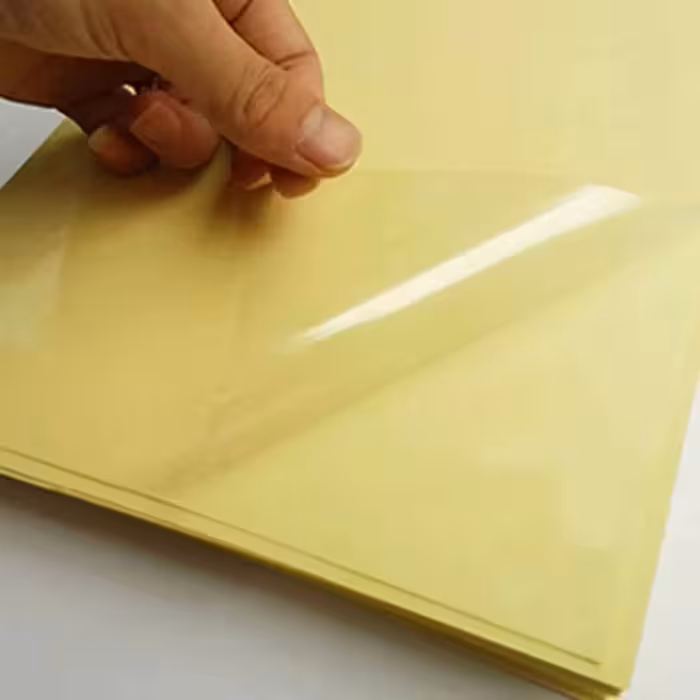 خرید لیبل پشت چسب دار شفاف (لیبل شیشه ای) سایز A4 بسته 100 برگی