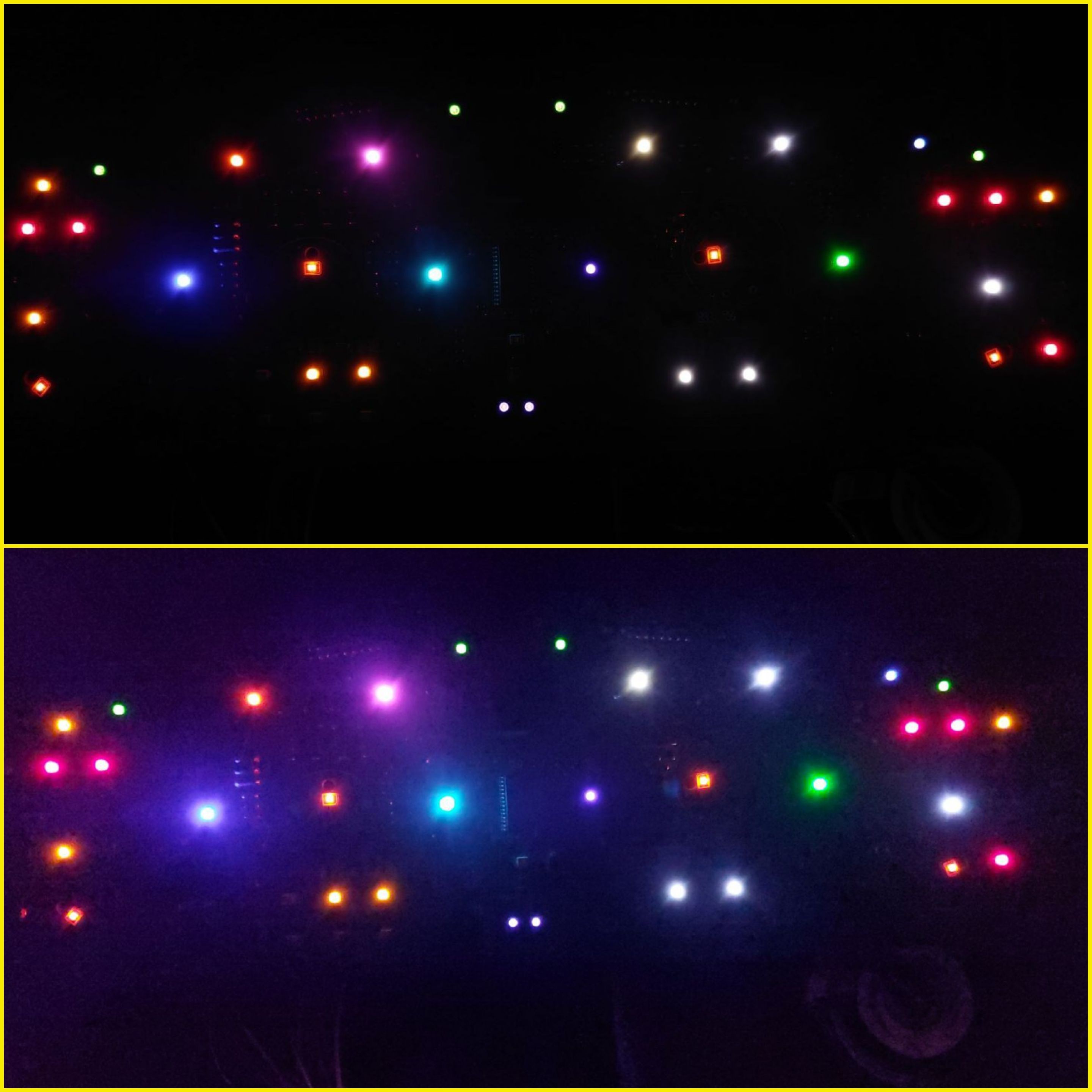 ال ای دی  تغییر رنگ پشت آمپر کیلومتر خودرو