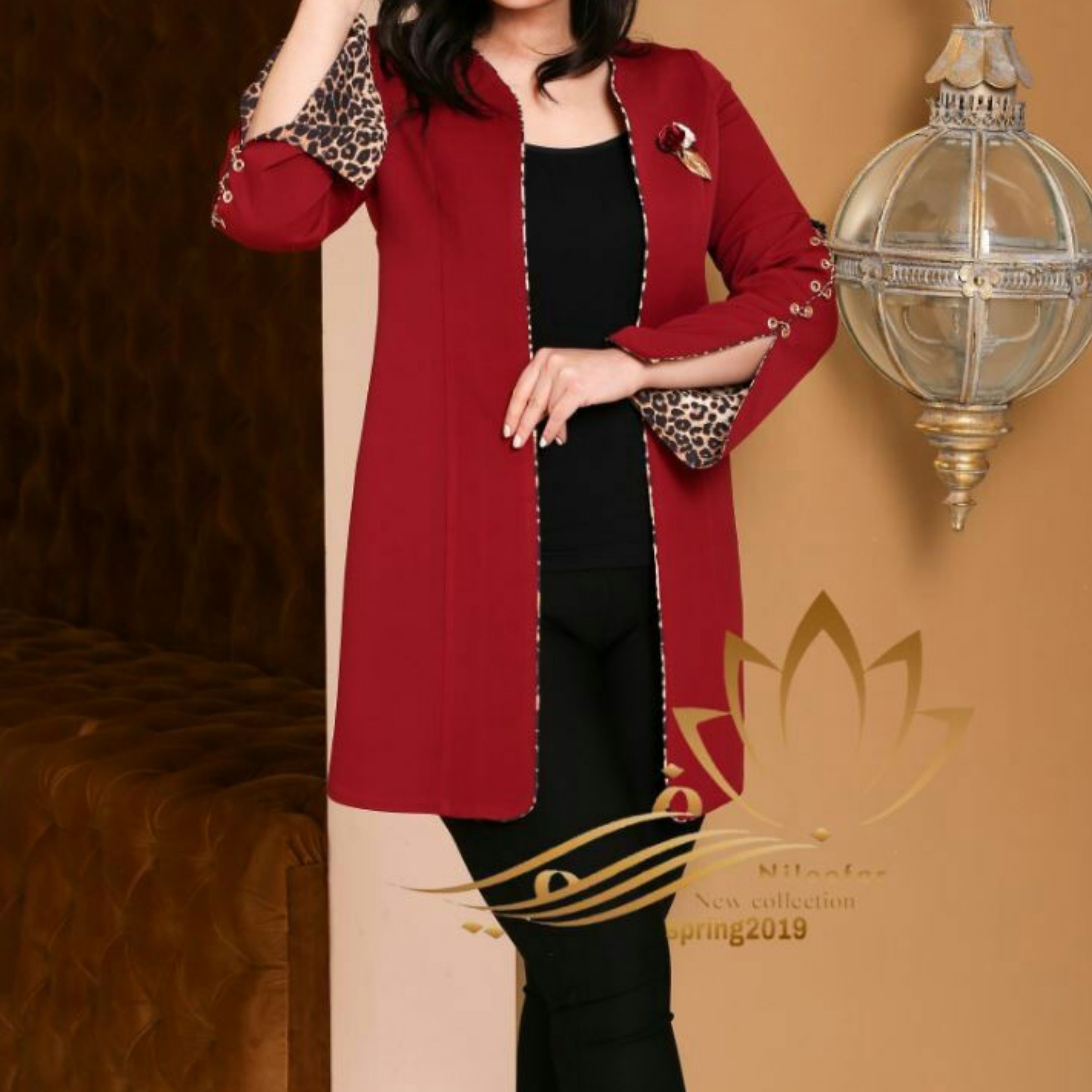 کت تک مانتویی رنگ زیتونی
