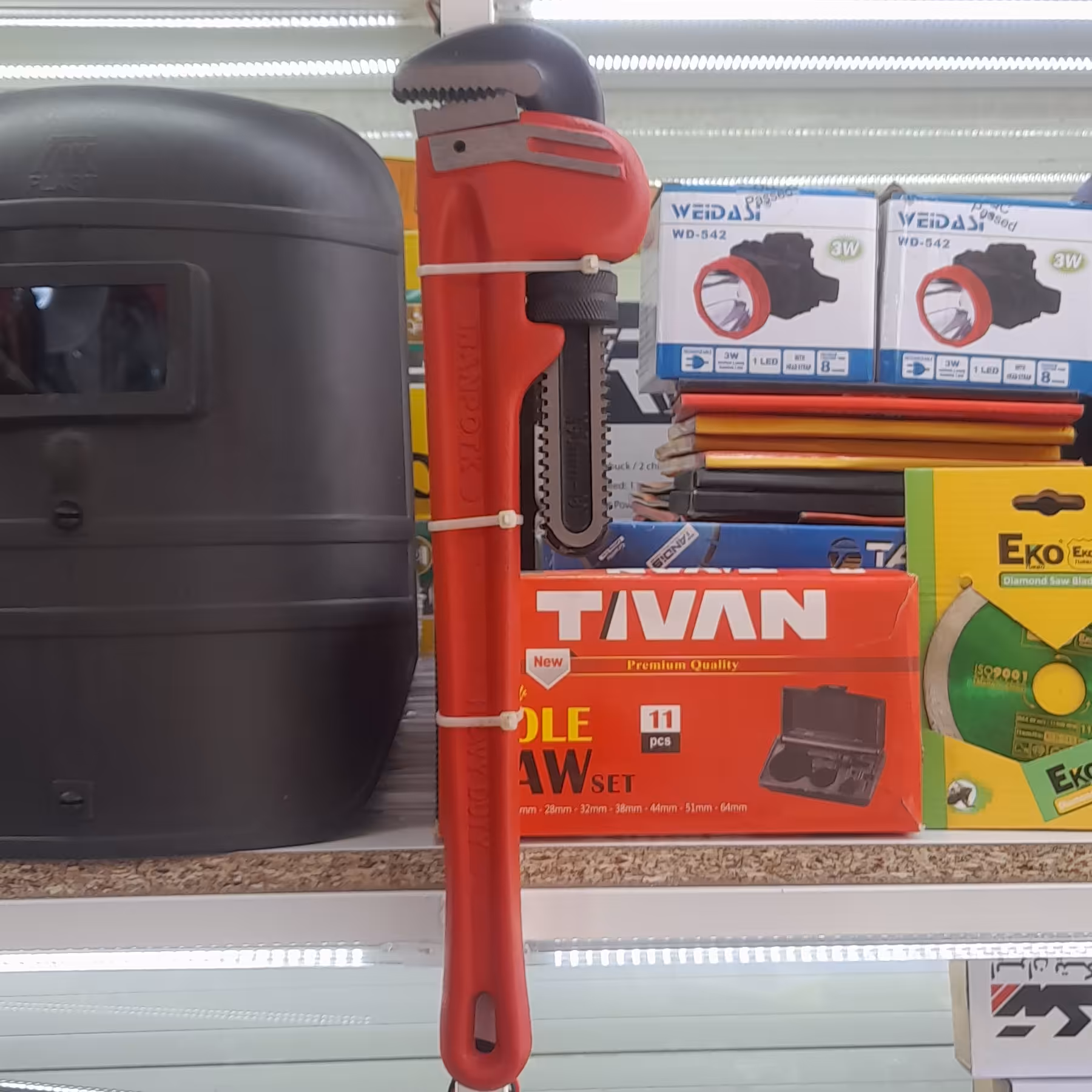 آچار لوله گیر سایز 18 شلاقی ایران پتک