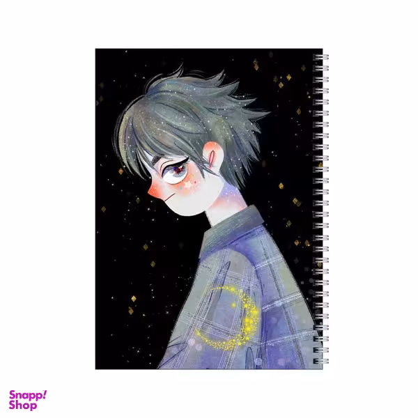 دفتر مشق 100 برگ بامبیلیپ طرح پسر و ماه کد 5216314