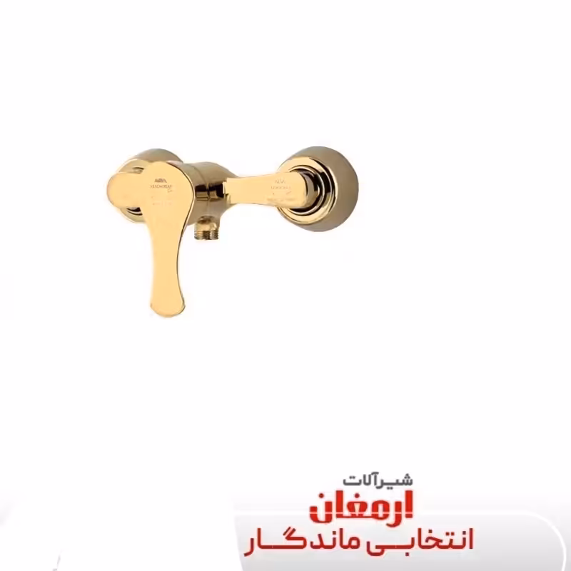 شیر  توالت ارمغان مدل پاپیون رنگ طلایی براق