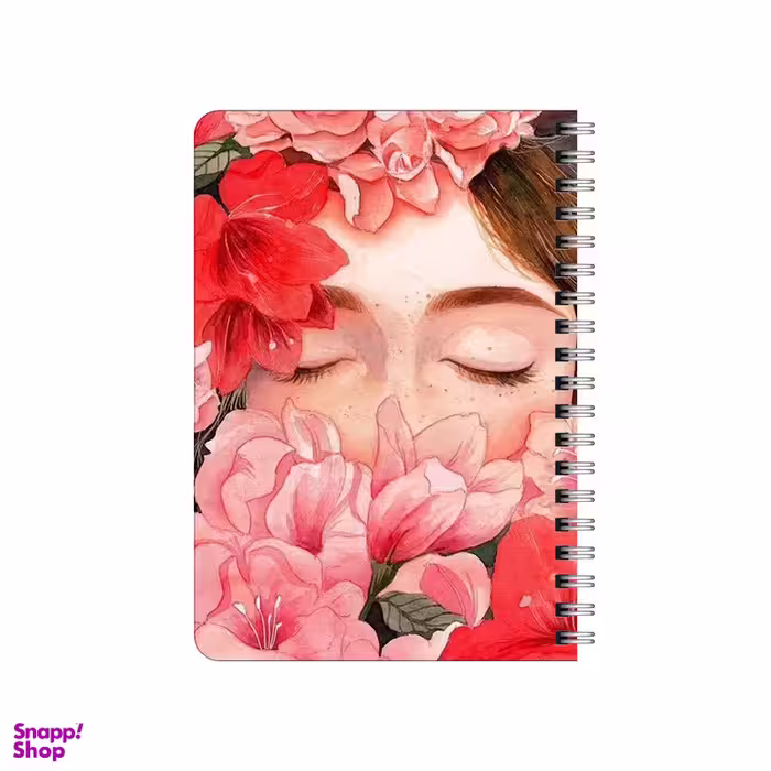 دفترچه یادداشت بامبیلیپ مدل چوبی طرح دختر و گل کد 0219240