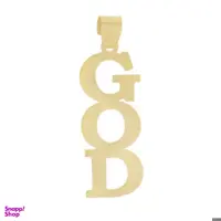 آویز گردنبند طلا 18 عیار زنانه طرح God کد UN0103