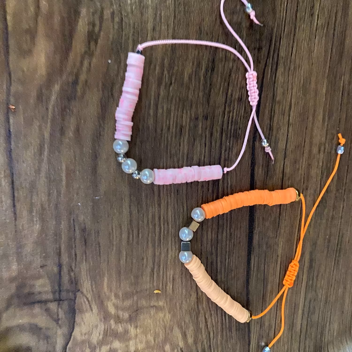 دستبند فیمو و مروارید 