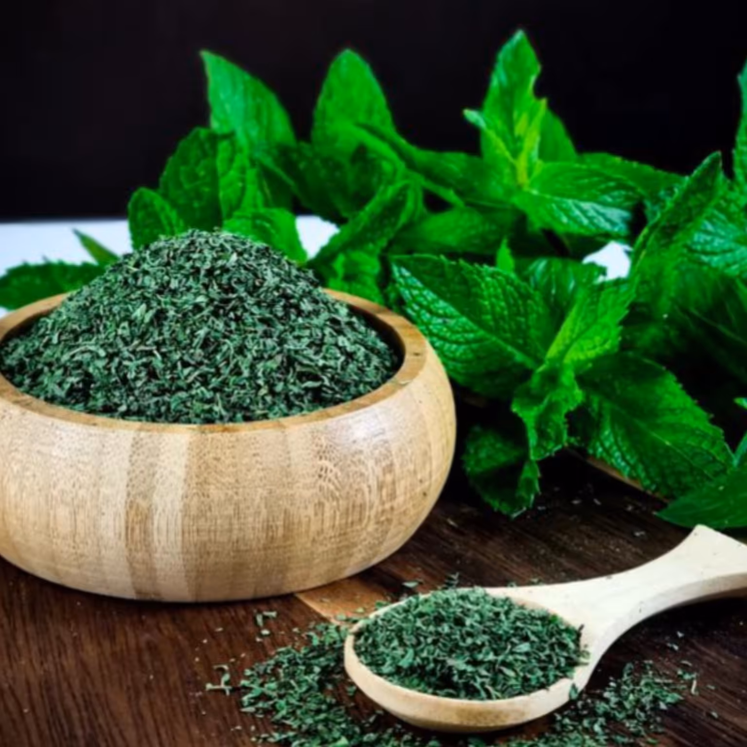 نعناع خشک تازه خانگی پودر شده تمیز و مرتب 500گرمی 