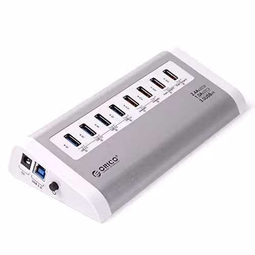 هاب USB3.0 چهار پورت و شارژر اوریکو مدل UH4C4