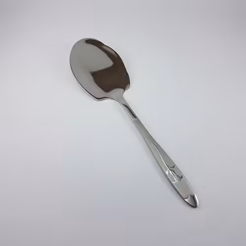 کفگیر  طرح گل میخک استیل براق