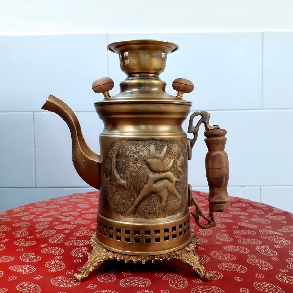 کتری شکاری برنجی
