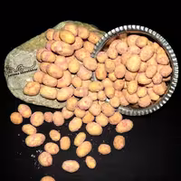 بادام زمینی روکشدار با طعم سرکه نمکی در بسته بندی 150 گرمی 