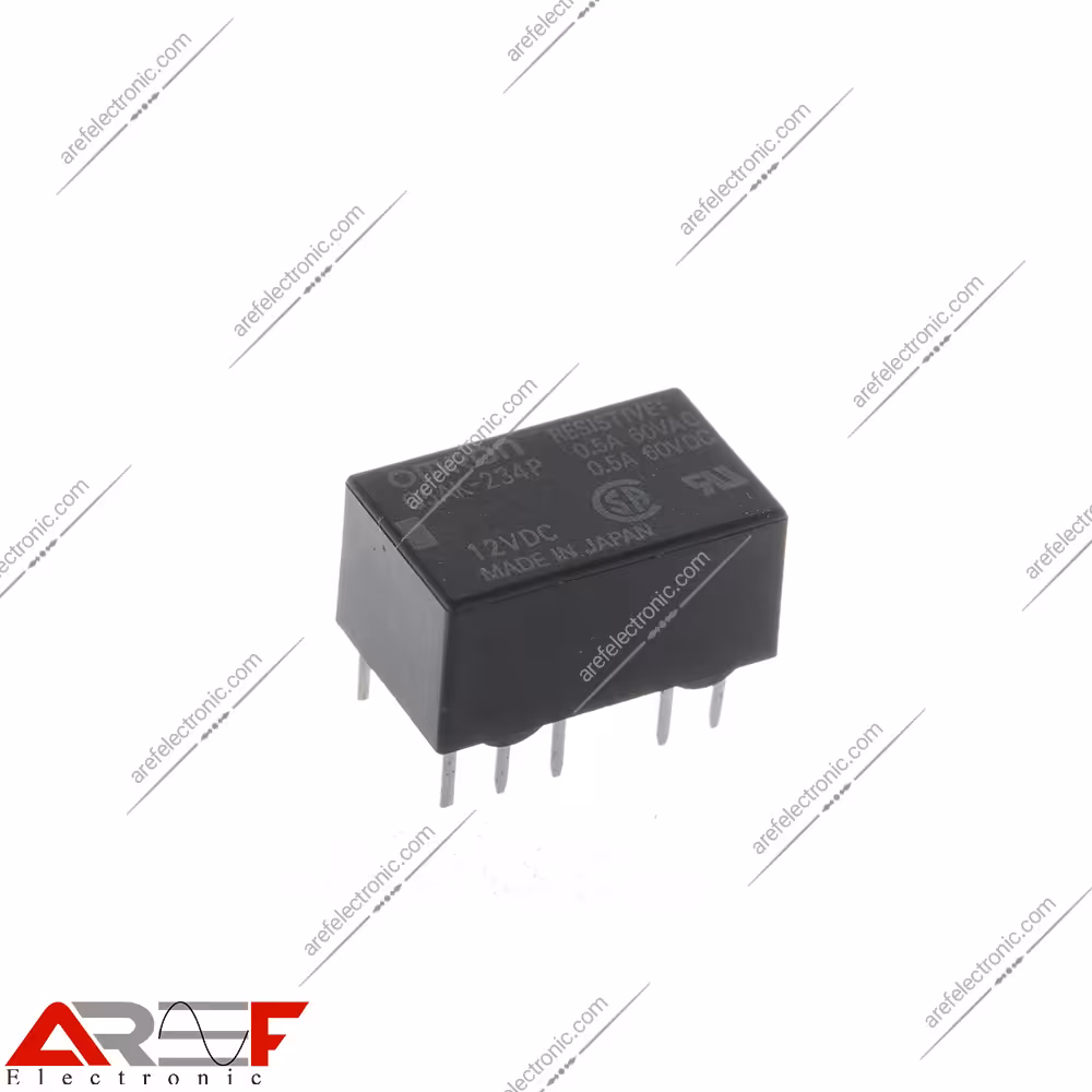 رله امرن لچ مدل G5AK-234P دارای 12 ولت و 10 پین - فروشگاه عارف الکترونیک