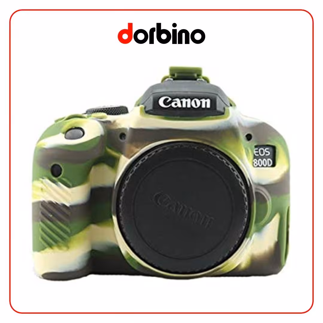 کاور دوربین ژله ای قرمز مشابه اصلی Canon 800D cover - فروشگاه دوربین دوربینو