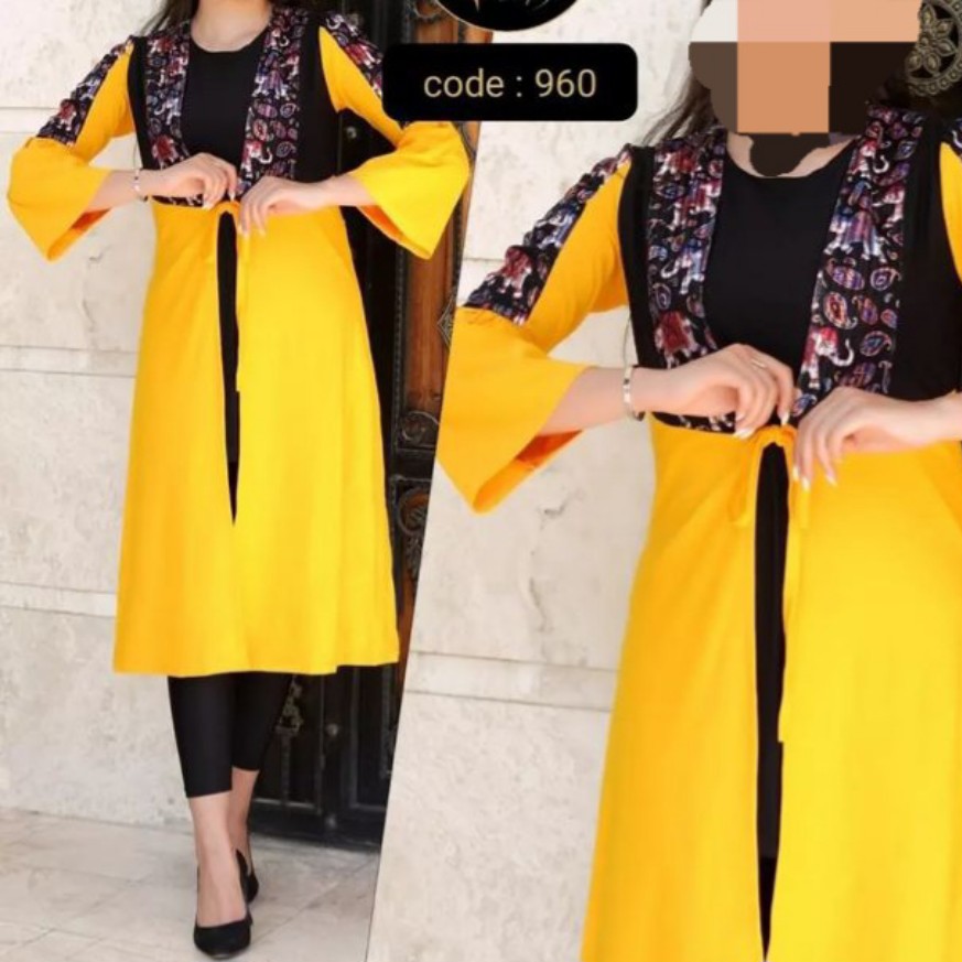 مانتو آستین شیپوری طرح فیلی