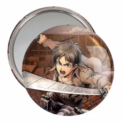 آینه جیبی خندالو طرح ارن انیمه اتک آن تایتان Attack on Titan کد 4844