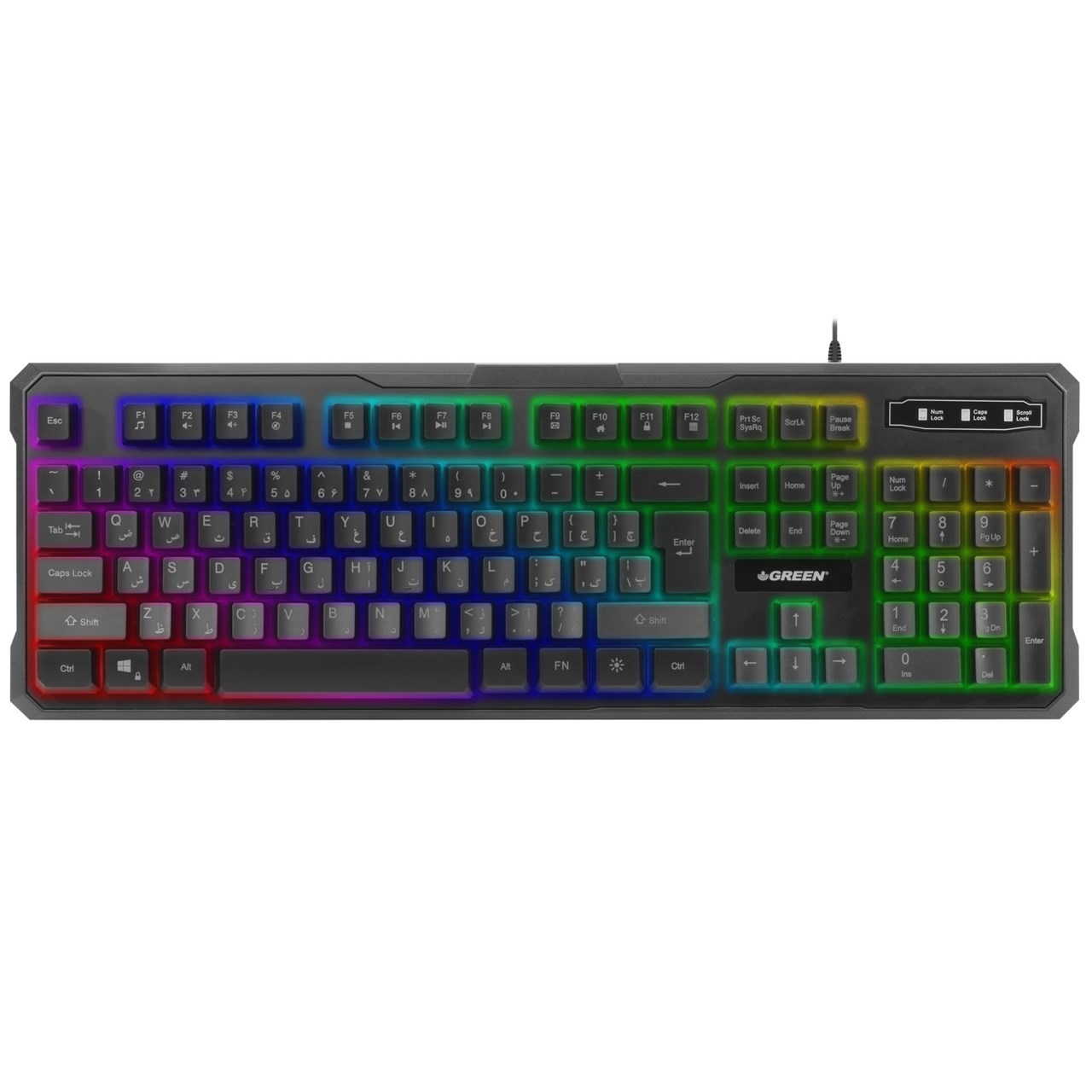 کیبورد گرین GK601-RGB - فروشگاه اینترنتی طیف سنتر