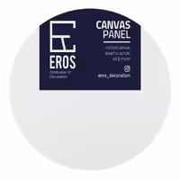 بوم نقاشی دایره قطر 70 برند EROS مدل دورسفید 