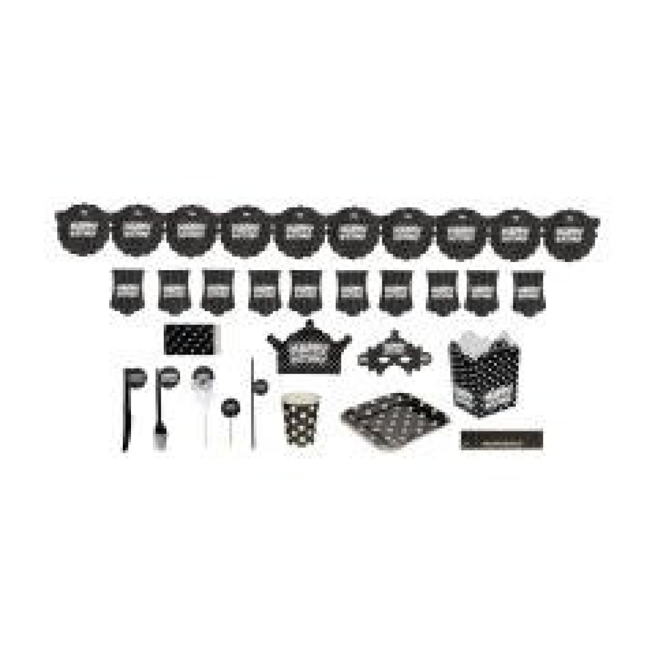 مجموعه 185 عددی تم تولد طرح خال دار کد 02