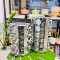 جا ادویه چرخشی 20 تایی تمام استیل ( وارداتی ) 
فوق العاده زیبا و خاص 