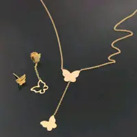 نیم ست طلا پروانه