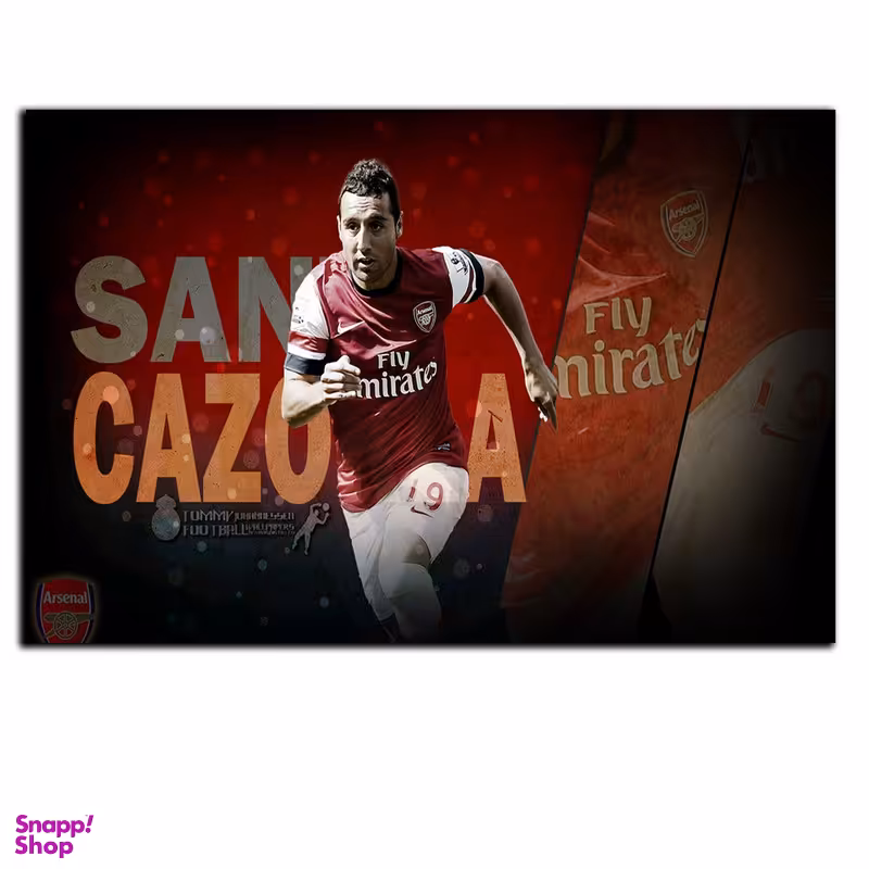 تابلو شاسی بکلیت طرح بازیکن فوتبال باشگاه آرسنال سانتی کازورلا مدل SH-S6904