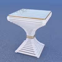 میز عسلی مدل PBN-A01 رنگ سفید