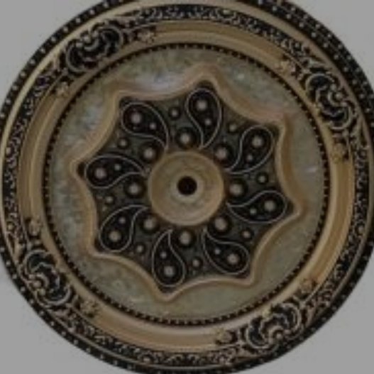 گل سقفی دایره تزیین سقف قاب لوستر قابل جابجایی وسفارشی سازی 90*9تمیزکردن رنگ مجددزیبا سبک نصب سریع 