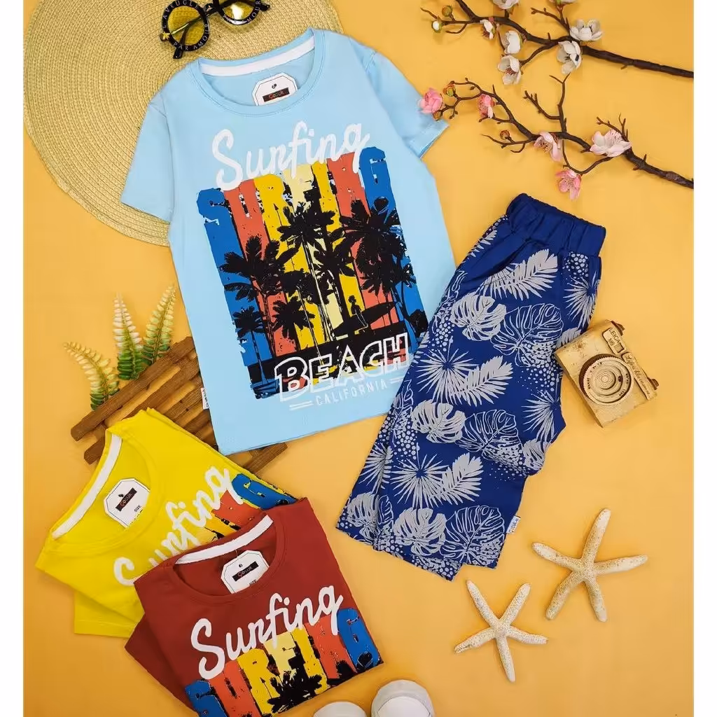 تیشرت و شلوارک پسرانه surfing