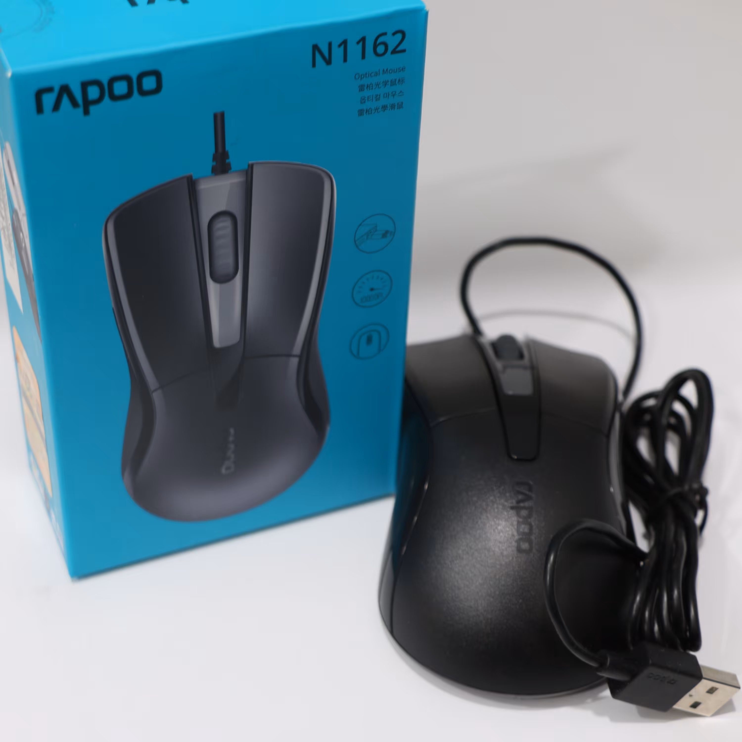 ماوس اپتیکال باسیم رپو مدل N1162 بسیار خوش قیمت و خوش دست