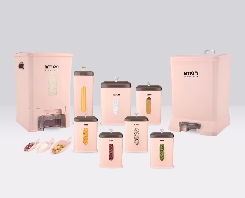 سرویس آشپزخانه چهارگوش 9 پارچه لیمون