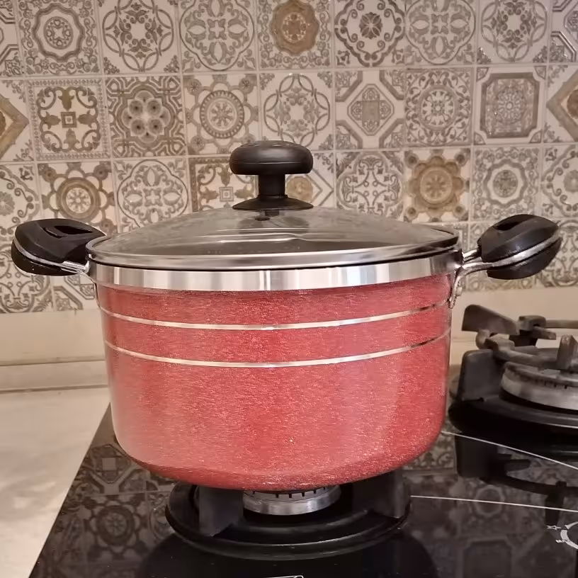 سرویس پخت و پز  8 پارچه  سهند رنگ گلبهی