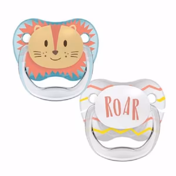 پستانک ارتودنسی 2 عددی دکتر براون Dr Brown’s مناسب 0 تا 6 ماه طرح شیر