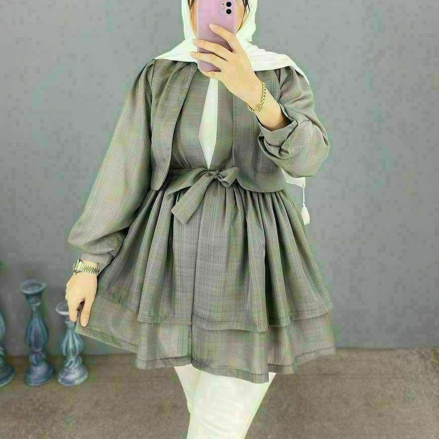 مانتو عروسکی شیک(سایز 36 تا 48)