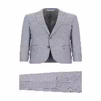 کت وشلوار خاکستری مردانه و شلوار کلاسیک برش باریک Kiğılı