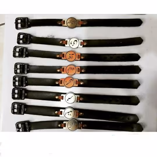 دستنبد  ماه تولد چرمی کمربندی (هرعدد)