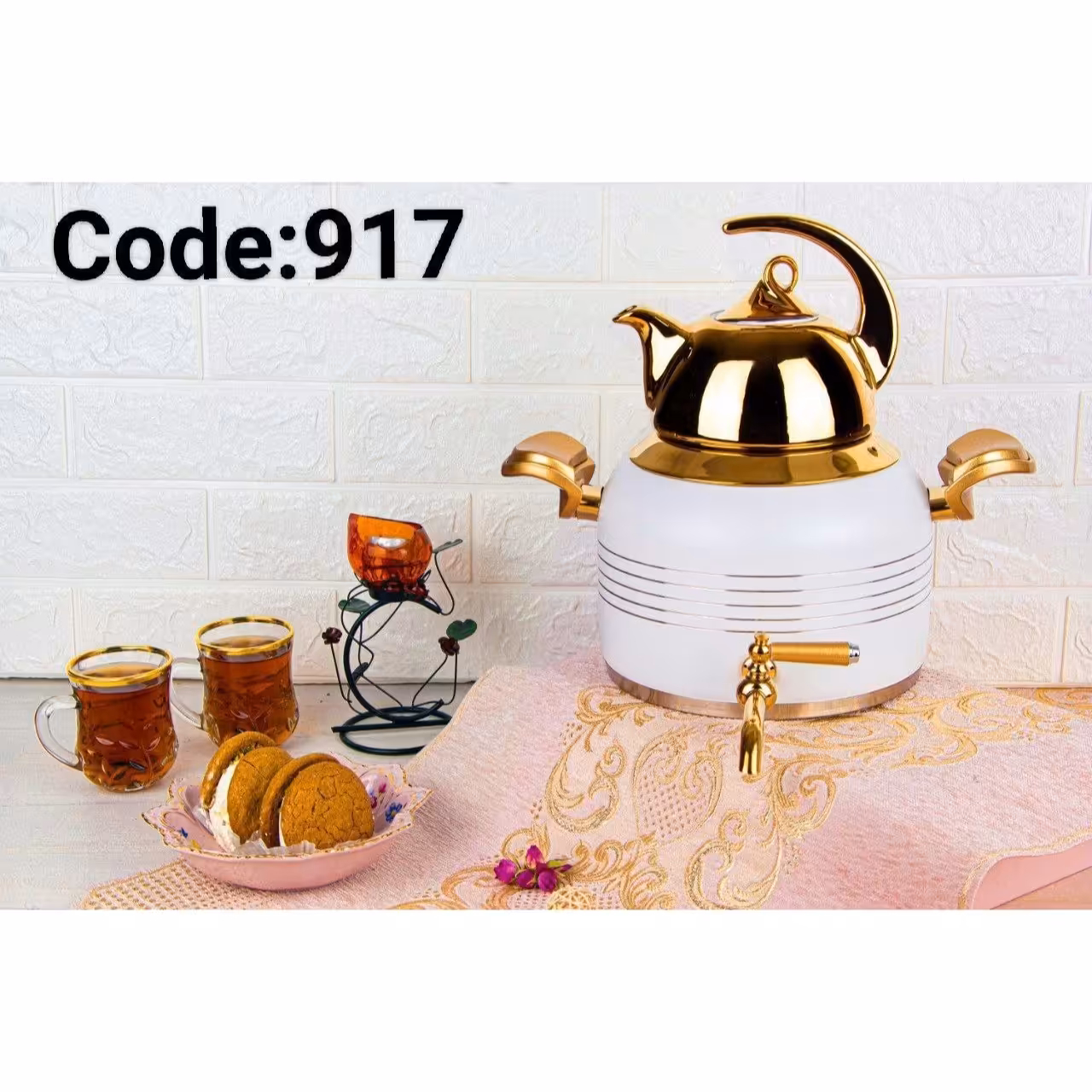 کتری قوری رنگی گنجایش 5 لیتر قوری چینی 