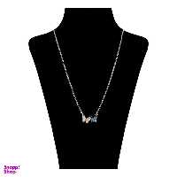 گردنبند نقره زنانه سواروسکی مدل پروانه و سنگ خاص کد 988754