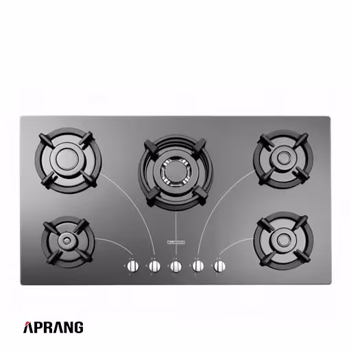 اجاق گازصفحه ای 5 شعله استیل البرز مدل G-5958 i - مشکی