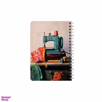 دفترچه یادداشت بامبیلیپ 80 برگ بامبیلیپ مدل چوبی طرح چرخ خیاطی کد 6884662