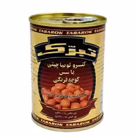 کنسرو لوبیا چیتی در سس گوجه فرنگی تبرک مقدار 380 گرم