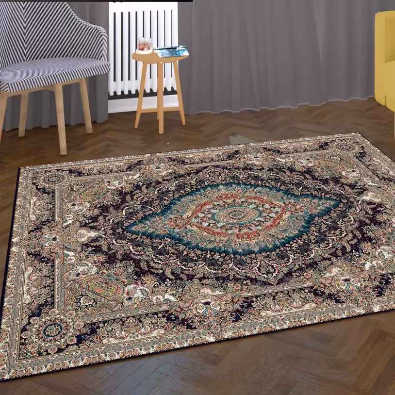 کاور فرش و روفرشی کشدار طرح شلوغ بسیار جذاب جذاب 12 متری با بهترین کیفیت و چاپ کد 1069