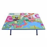 میز تحریر پایه کوتاه میزیمو طرح باب اسفنجی 2 کد 3251 (مدل پایه رنگی)