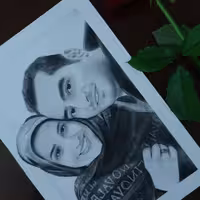 طراحی چهره سایز آ4 دوچهره