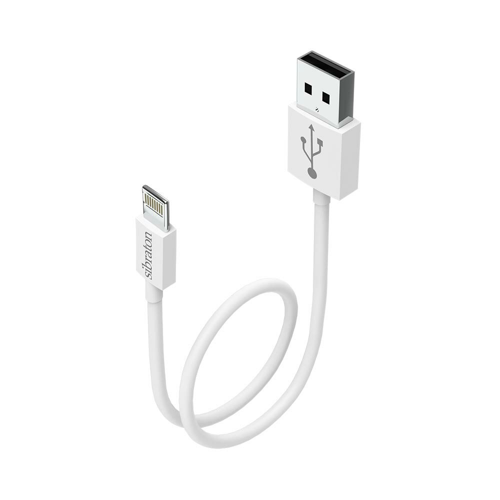 کابل شارژ USB به لایتنینگ سیبراتون مدل S109i طول 25 سانتی متر