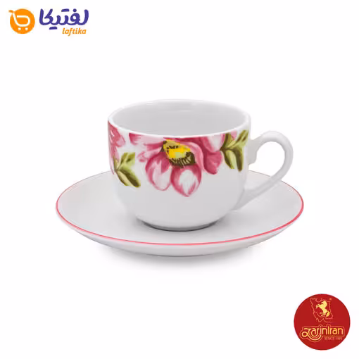 سرویس چای خوری چینی زرین ایتالیا اف طرح لیلین 12 پارچه