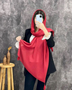 شال نخی پلیسه پفکی برند تابستان